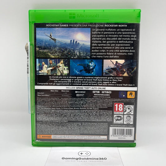 GTA 5 Xbox One Grand Theft Auto 5 Italiano Completo con Manual Rockstar Microsof