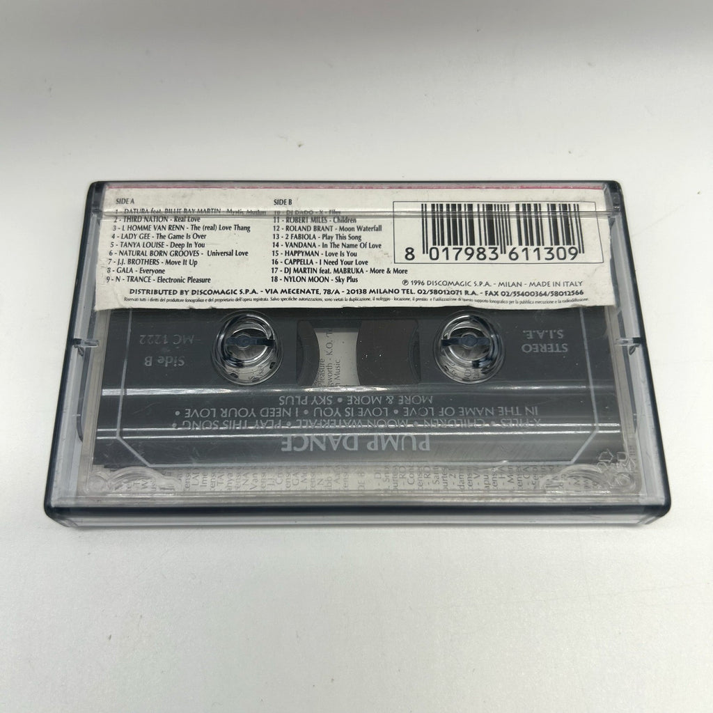 Pump Dance Musicassetta MC Compilation Dance Anni 90 Versioni Originali Testata