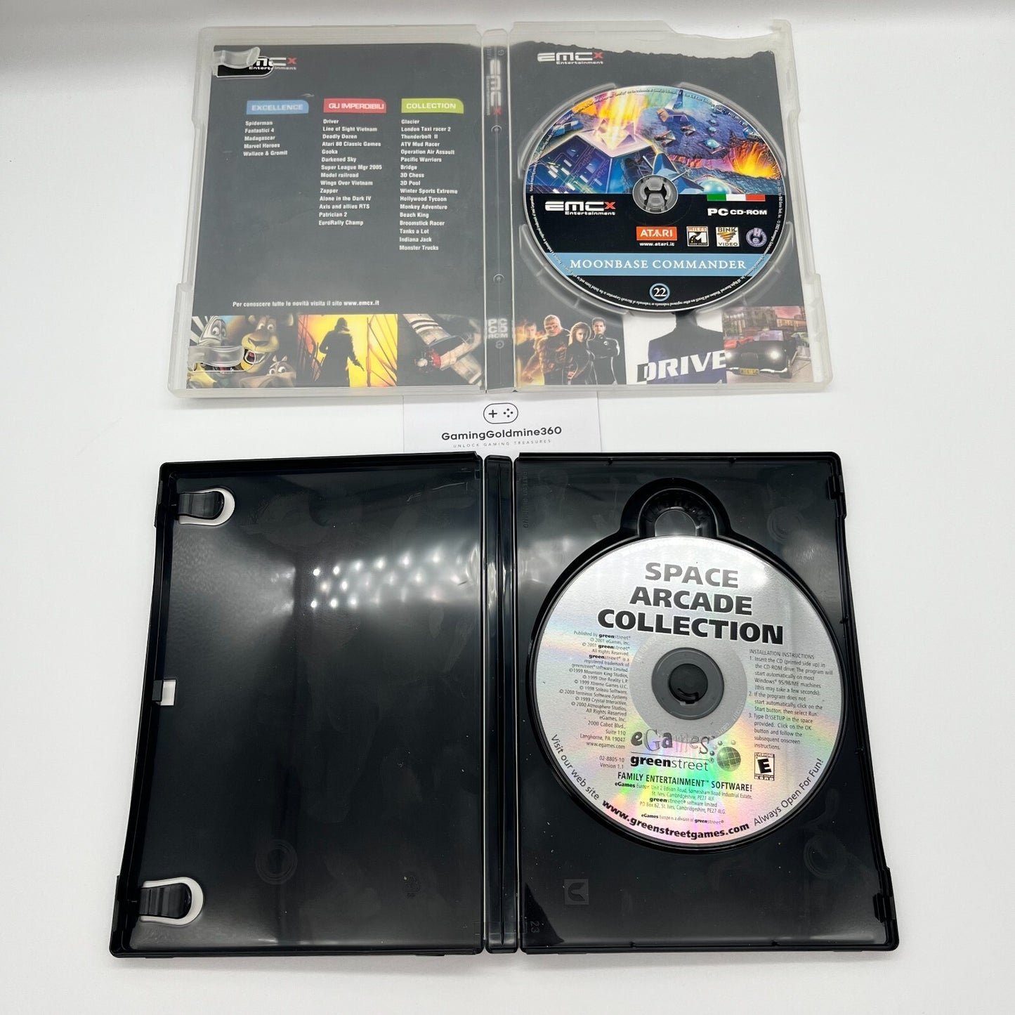 Moonbase Commander + Space Arcade Collection PC CD-Rom Italiano Giochi Computer