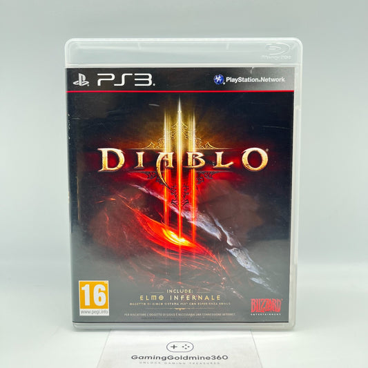 DIABLO III (3) PS3 Italiano Completo con Manuale PAL Blizzard Sony PlayStation 3