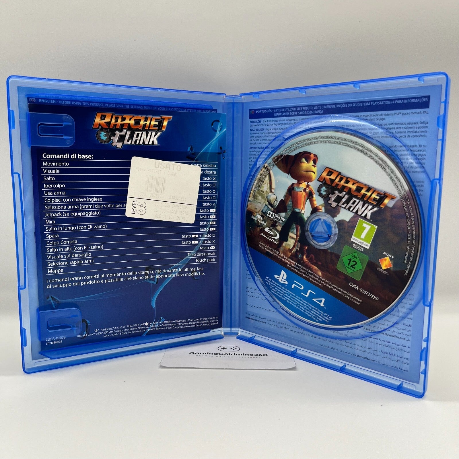 Ratchet & Clank PS4 Insomniac Sony PlayStation 4 OTTIME CONDIZIONI Multilingua