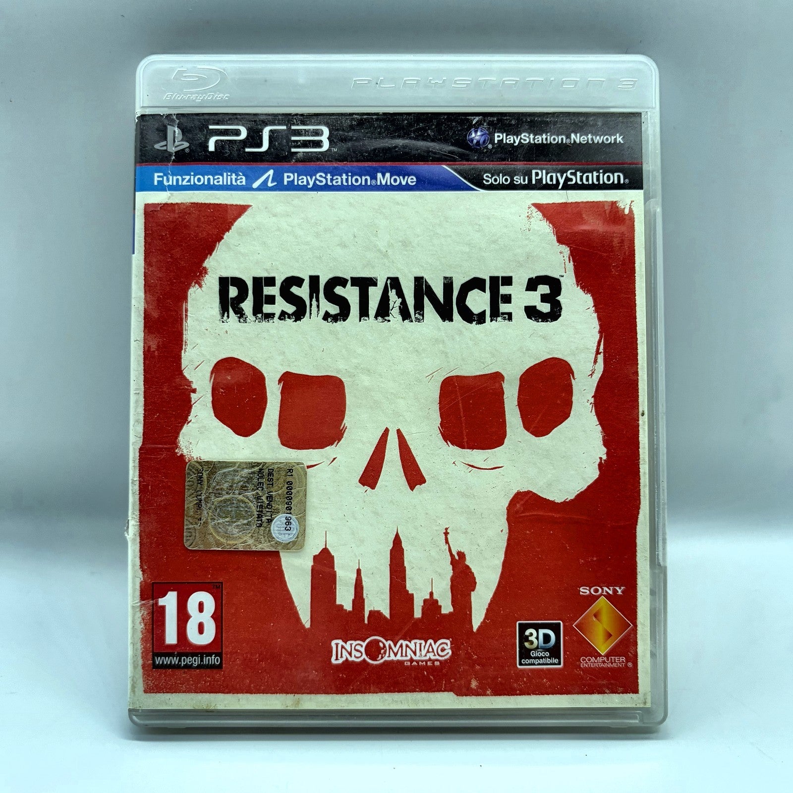 Resistance 3 PS3 PlayStation 3 PAL ITA Insomniac Sony FPS Completo CIB