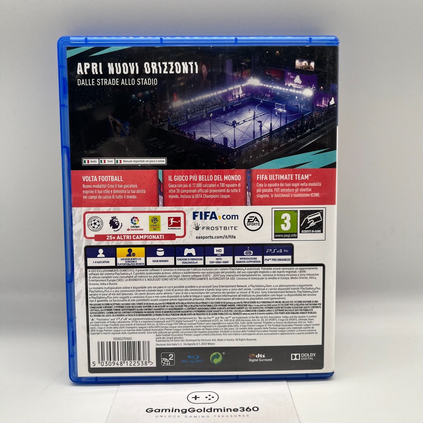 FIFA 20 PS4 Italiano Completo con Manuale EASports Sony PlayStation 4 OTTIMO