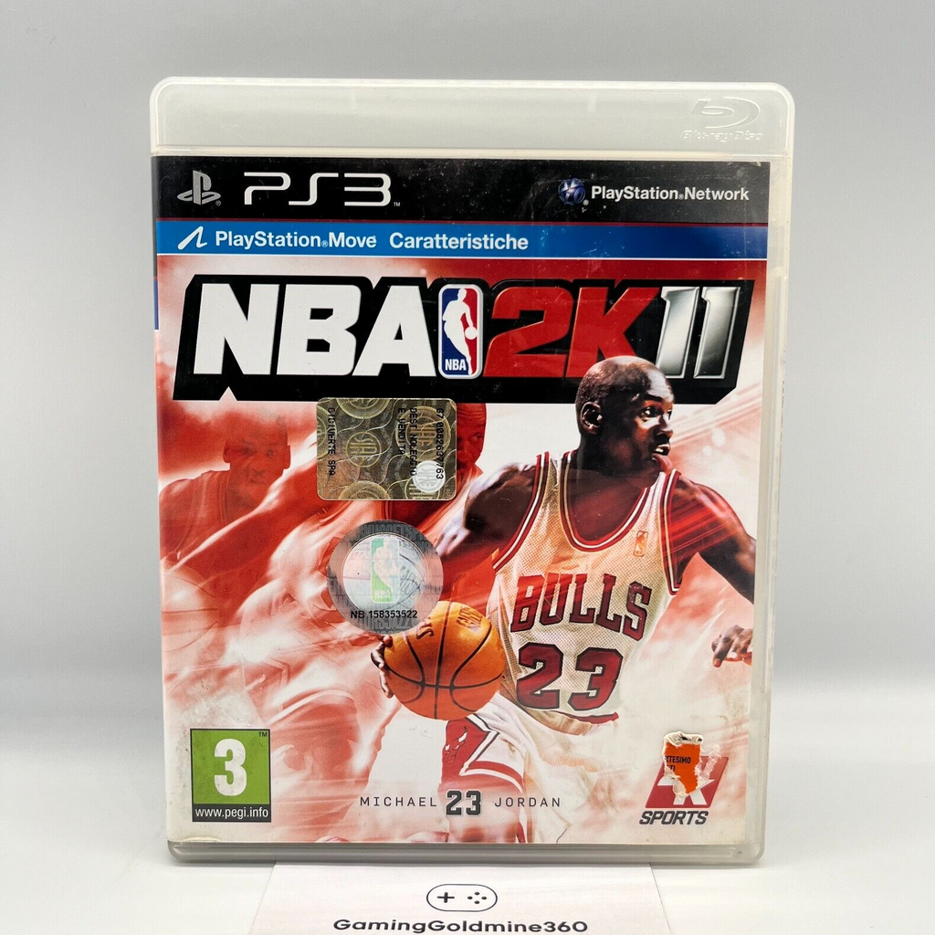 NBA 2K11 PS3 Italiano Completo Manuale PAL 2K Sony PlayStation 3 Micheal Jordan