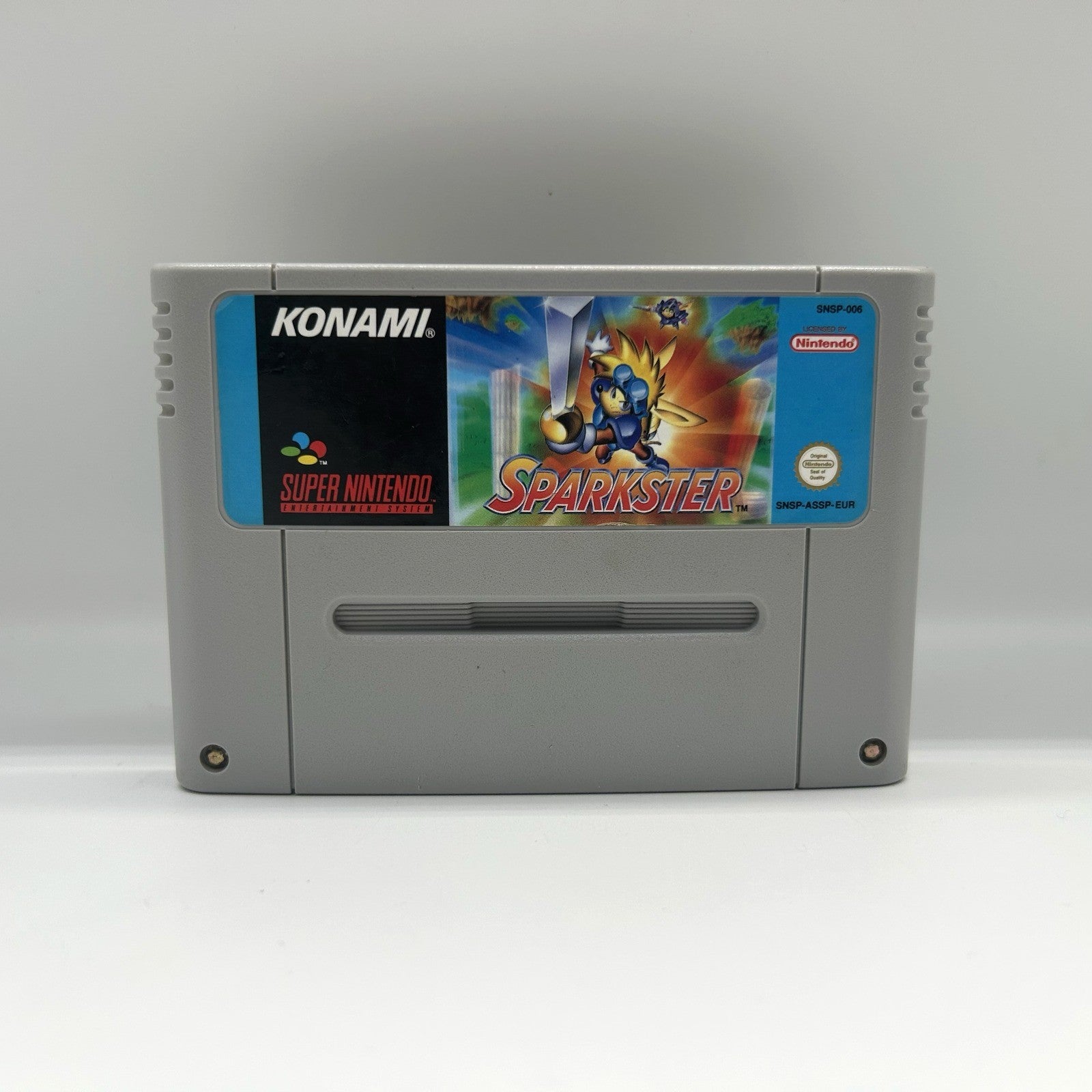 Sparkster Konami Super Nintendo SNES PAL EUR Cartuccia Originale Testato