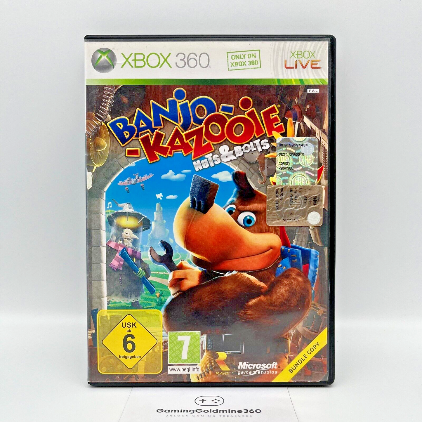 BANJO KAZOOIE Nuts & Bolts Xbox 360 Italiano PAL senza manuale Bundle Copy