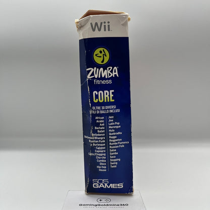 ZUMBA Fitness Core Nintendo Wii Italiano Completo con CINTURA, Scatola e Manuale