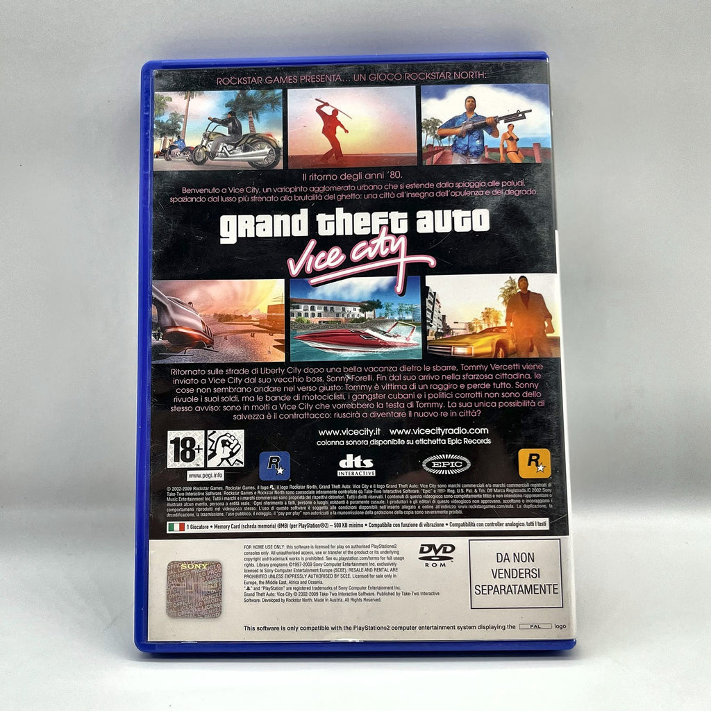 Grand Theft Auto Vice City PS2 PlayStation 2 PAL ITA Rockstar Azione