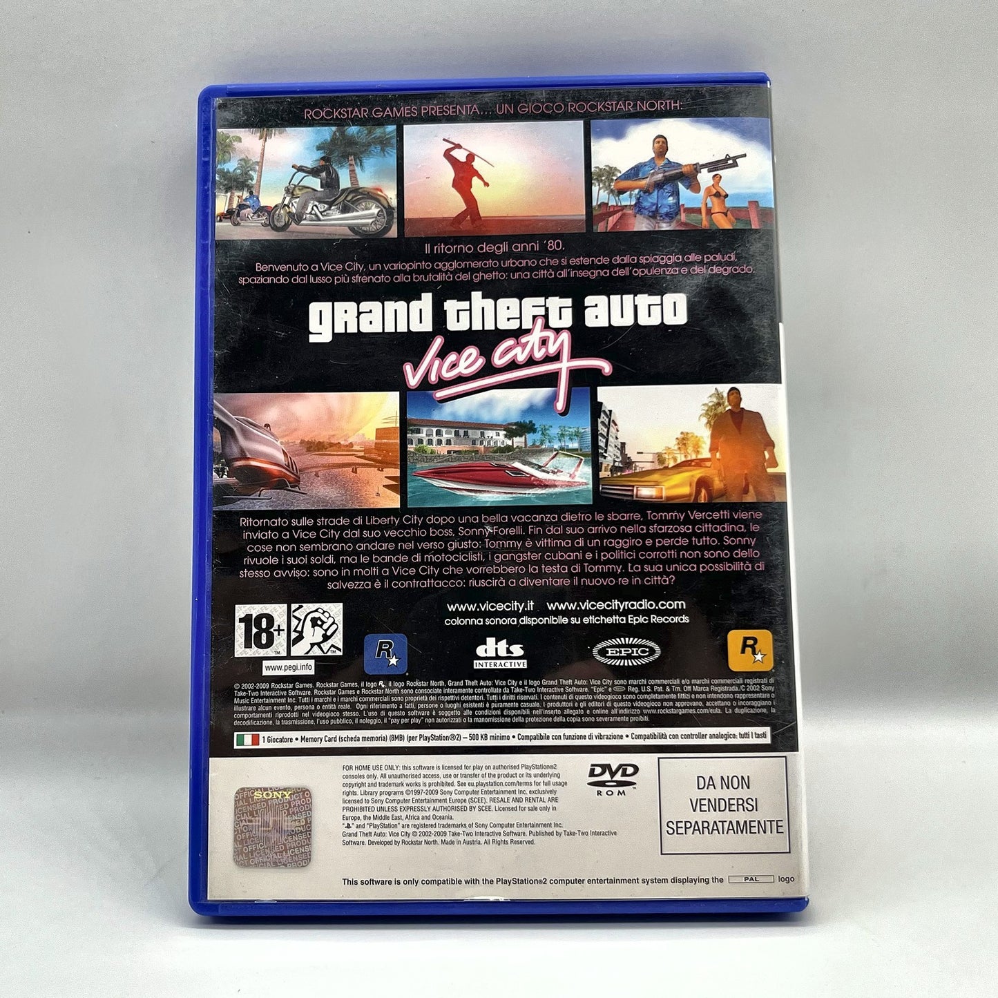 Grand Theft Auto Vice City PS2 PlayStation 2 PAL ITA Rockstar Azione
