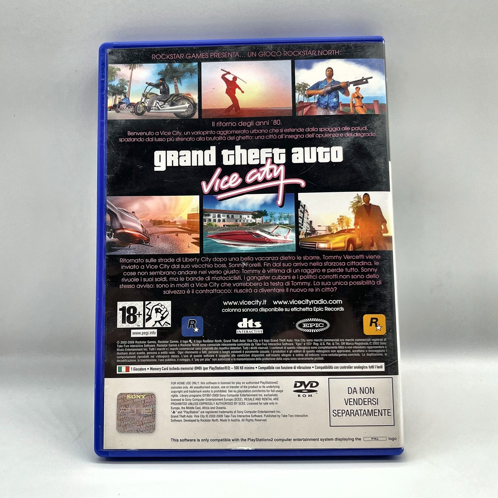 Grand Theft Auto Vice City PS2 PlayStation 2 PAL ITA Rockstar Azione