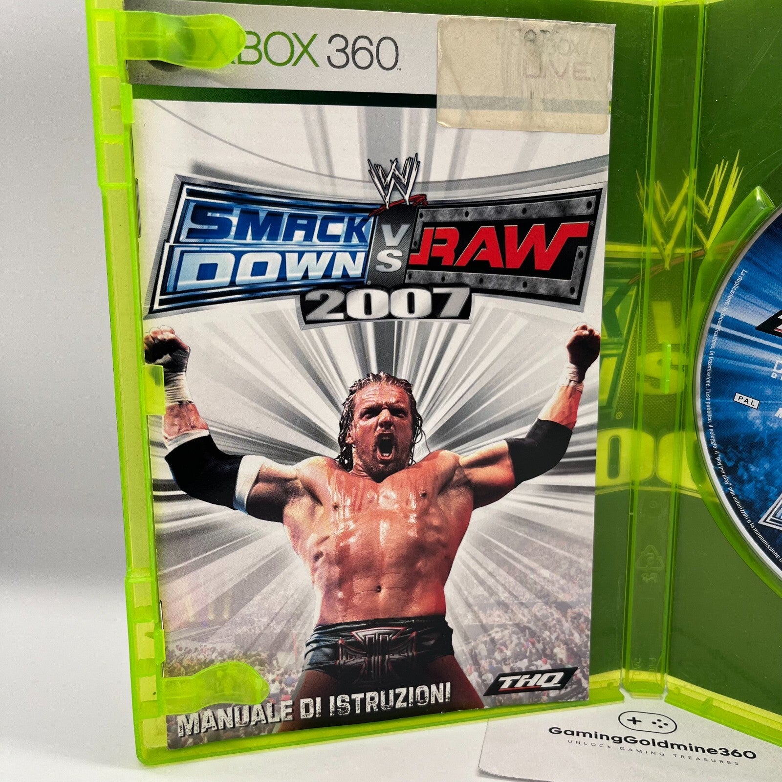 WWE Smackdown vs Raw 2007 + 2008 (cover reprint) Xbox 360 Italiano Completi PAL