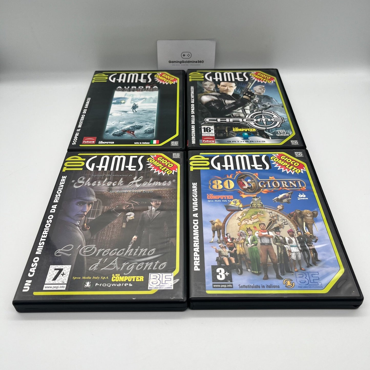 Lotto Giochi PC Top Games (Aurora Watching, Chrome, Sherlock Holmes, 80 Giorni)