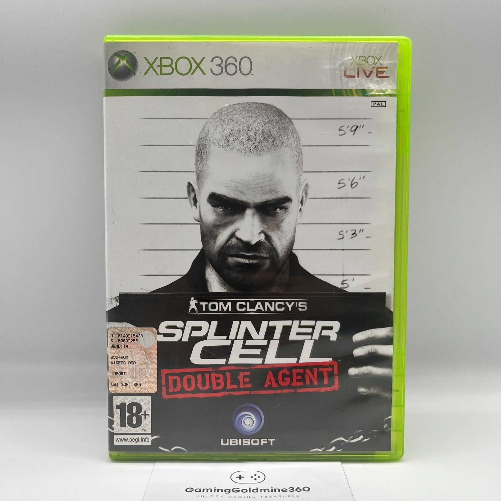 TOM CLANCY'S Splinter Cell Double Agent+Ghost Recon Advanced WarFighter Xbox 360