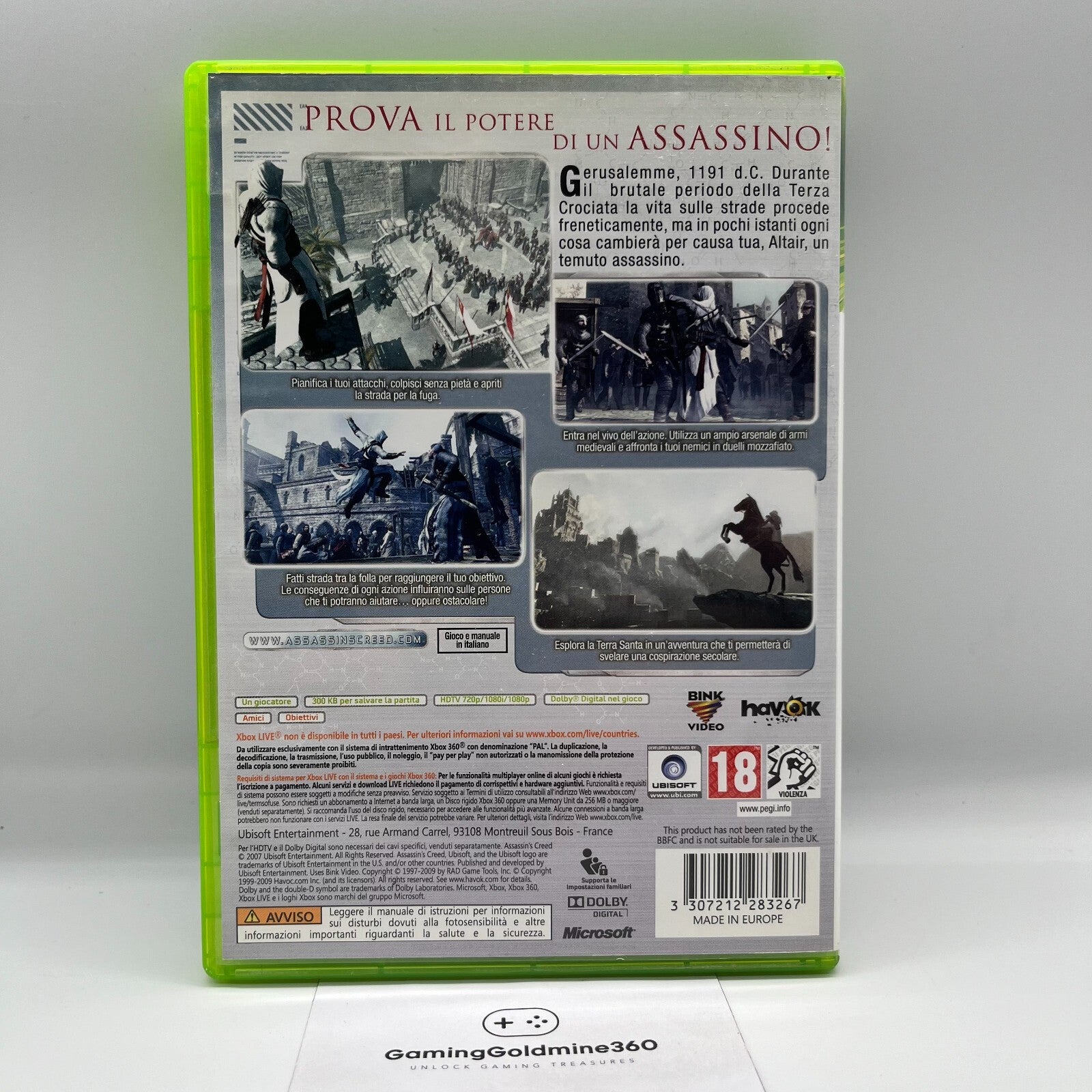 Assassin's Creed + II + Revelations Xbox 360 ITALIANO Completo Manuale COME NUOV