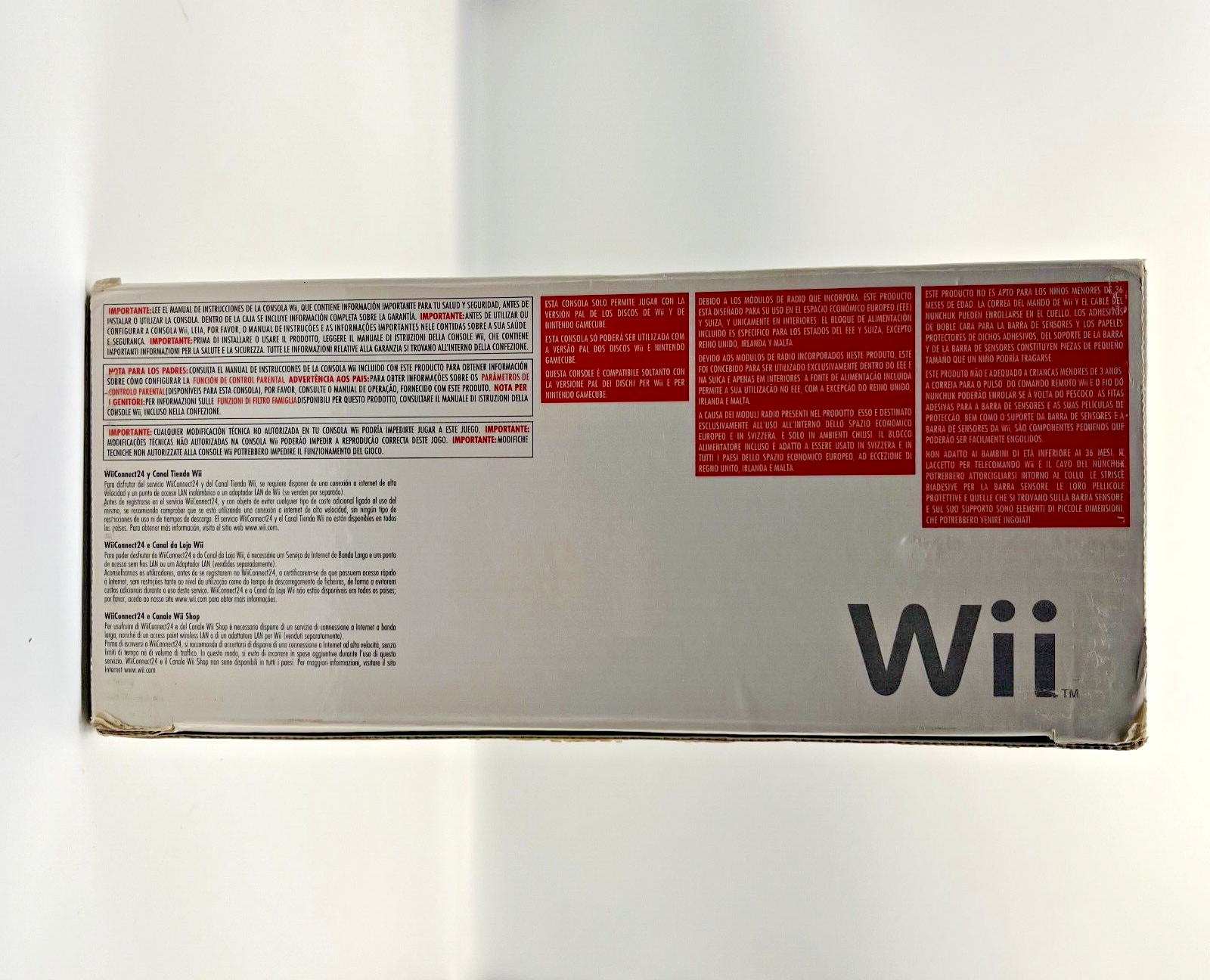 NINTENDO Wii Console COMPLETA con Controller ORIGINALE Wii Mote + Wii Fit BOXATI