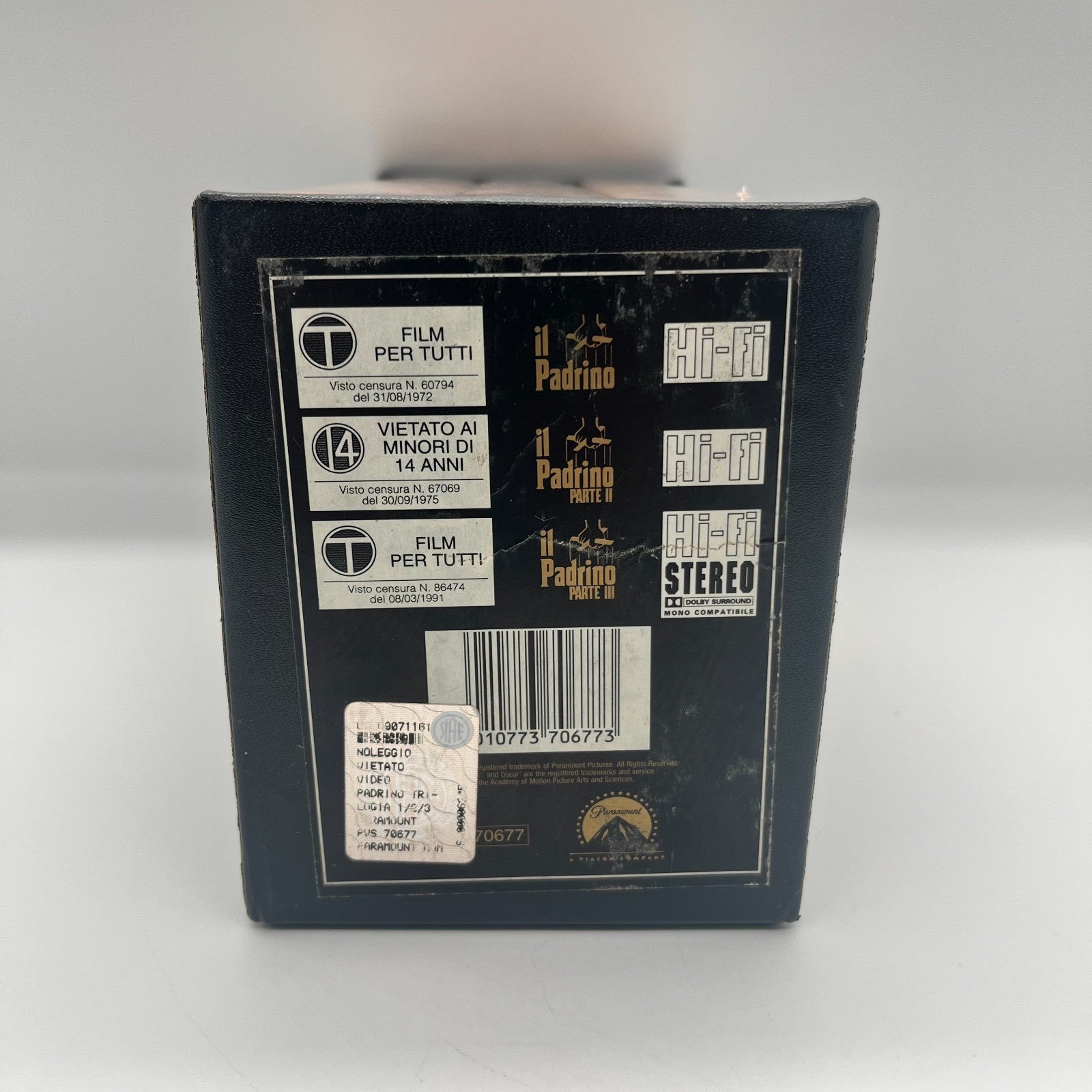 Il Padrino Trilogia VHS Box Set 🎬 25° Anniversario Ita Paramount Coppola Raro