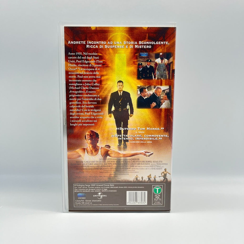 🎥 Il Miglio Verde - VHS - Tom Hanks - Cult RARO da Collezione 📼