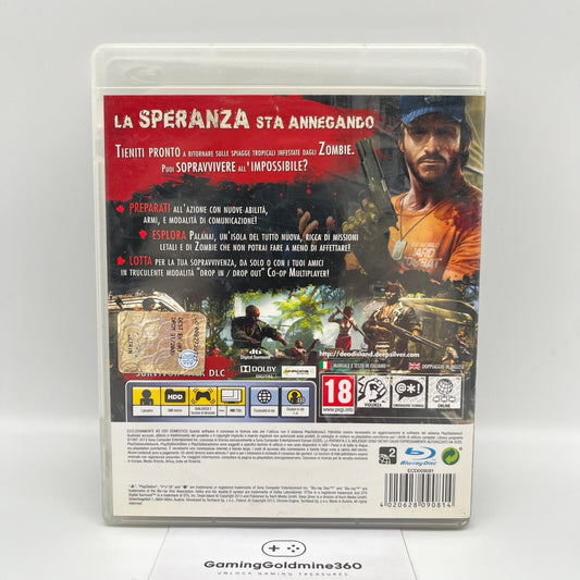 Dead Island Riptide PS3 Italiano Completo PAL DeepSilver Sony PlayStation 3