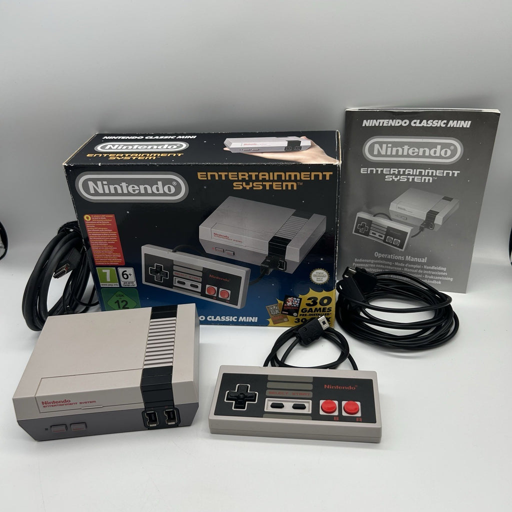 Nintendo Classic Mini NES Console CLV-001 Completa Scatola 30 Giochi PAL Testata