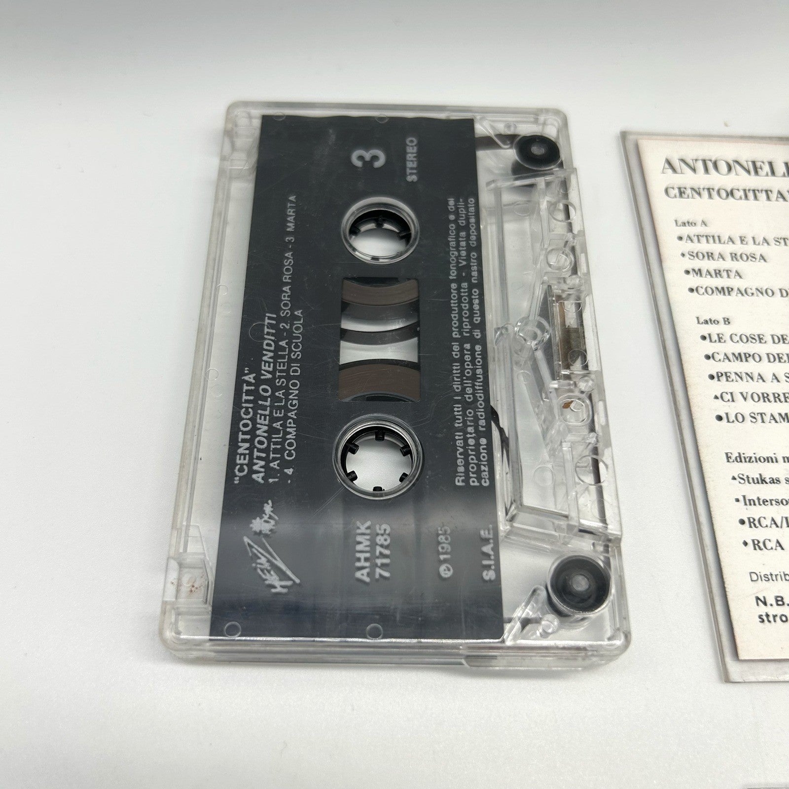 Antonello Venditti Lotto 3 Musicassette MC Centocitta Circo Massimo San Siro