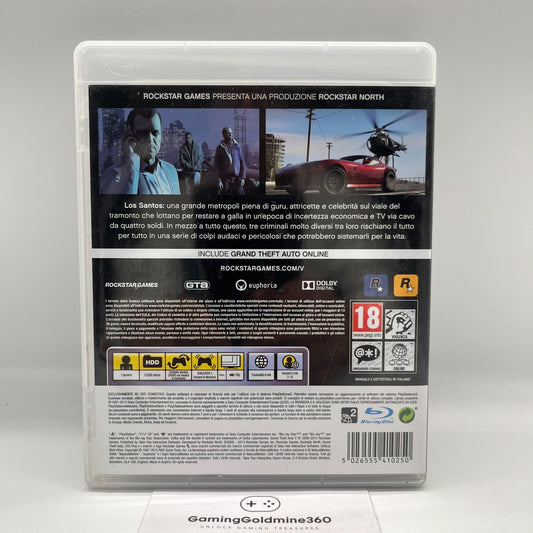 GTA 5 PS3 Italiano Completo Grand Theft Auto V Rockstar Sony PlayStation 3 OTTIM
