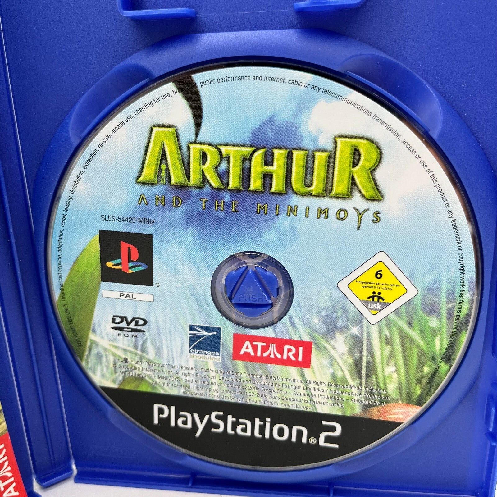 ARTHUR E il Popolo dei Minimei PS2 Italiano Completo PAL Atari Sony PlayStation2