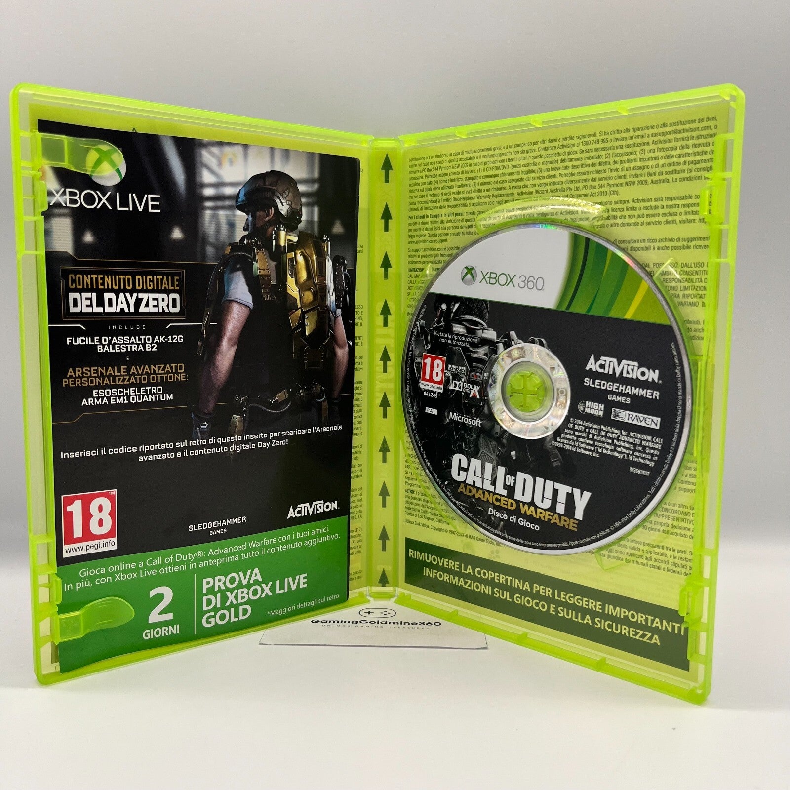 Call of Duty Advanced Warfare Edizione Day Zero Xbox 360 Italiano Completo OTTIM