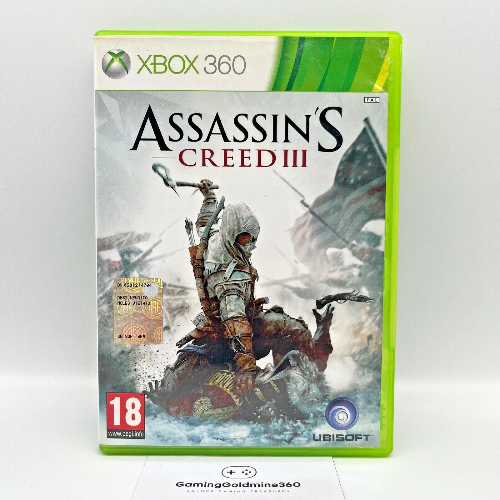 Assassin's Creed III 3 Xbox 360 Italiano PAL senza manuale Ubisoft Microsoft