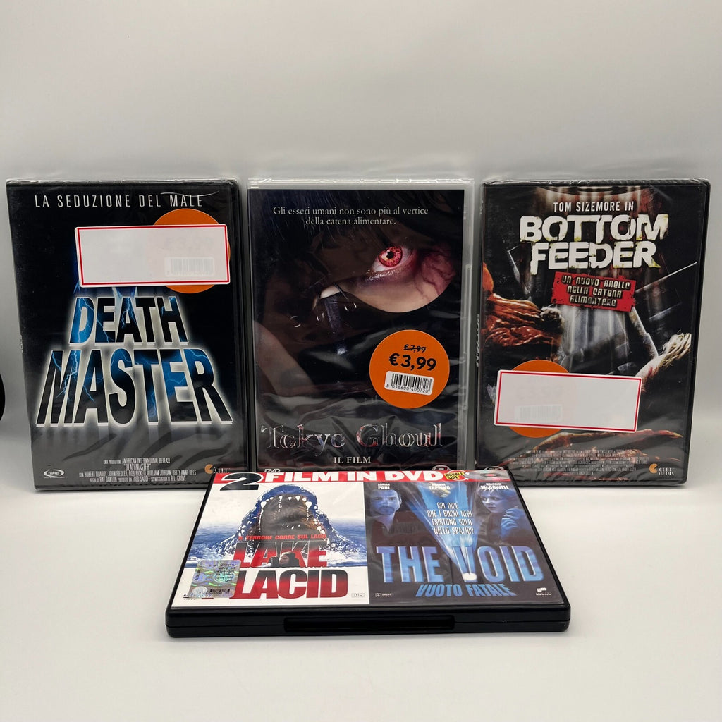 Death Master+Tokyo Ghoul+Bottom Feeder+Lake Placid+The Void DVD Film Horror ITA