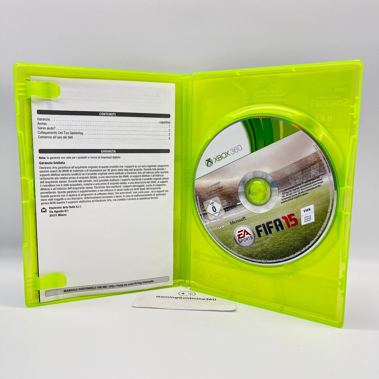 FIFA 15 2015 Xbox 360 Italiano Completo+Manuale PAL Video Gioco Calcio Football