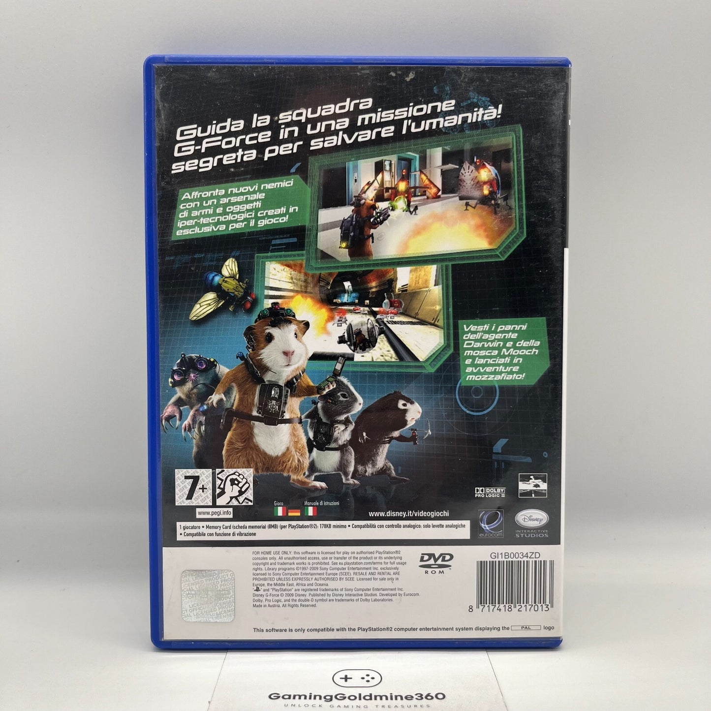Disney G-Force PS2 Italiano Completo Manuale PAL COME NUOVO Sony PlayStation 2