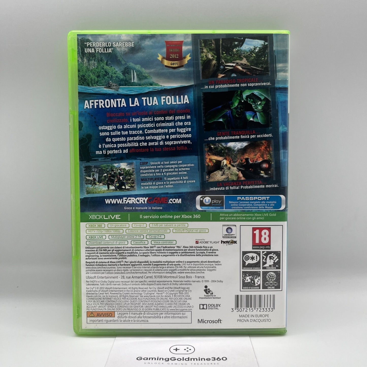 FarCry 3 Xbox 360 Italiano Completo con Manuale PAL Ubisoft Far Cry 3 OTTIMO