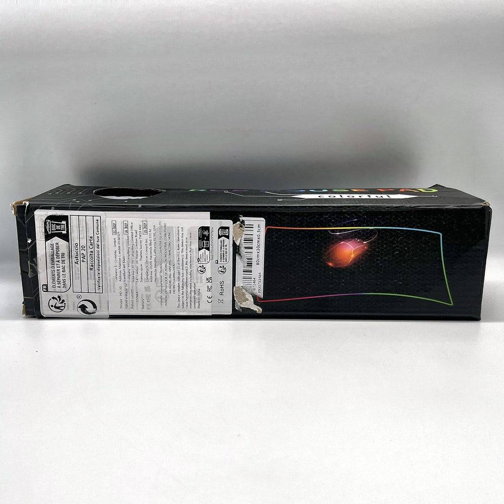 Tappetino Mouse Gaming RGB Grande 80x40 cm LED 7 Colori USB Mouse Pad XL PC