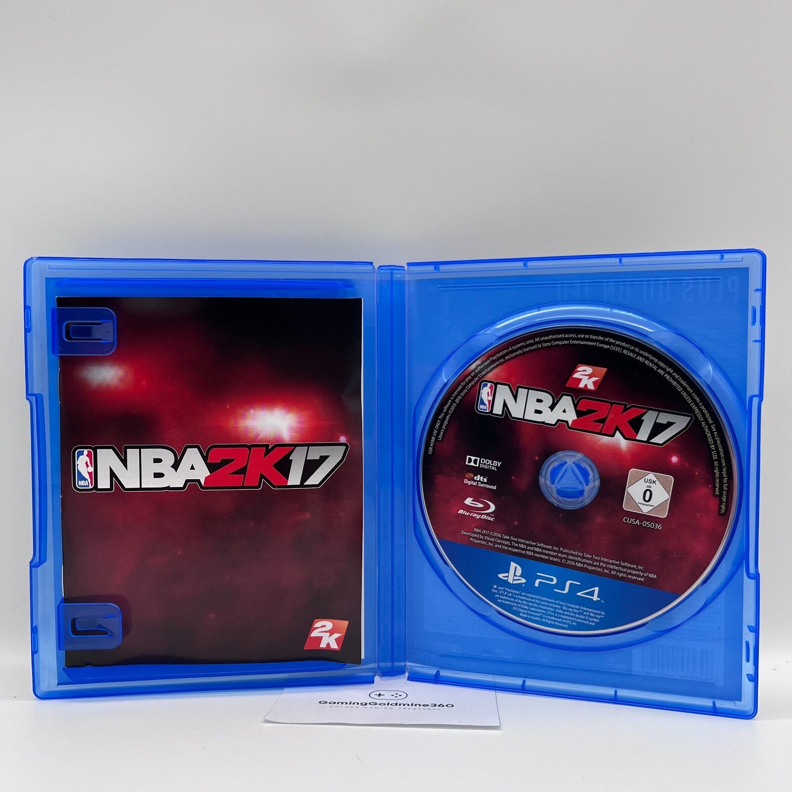 NBA 2K17 PS4 FR Completo con Manuale 2K Sony PlayStation 4 Paul George COME NUOV