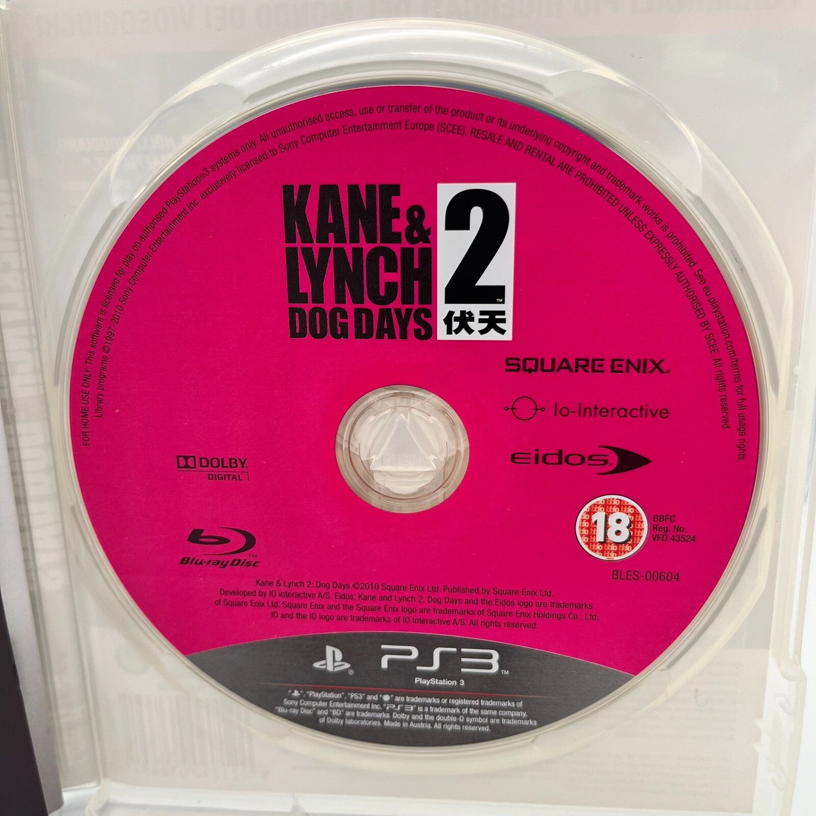 KANE & LYNCH Dead Men + 2 Dog Days PS3 Italiano Completo PAL Eidos PlayStation 3