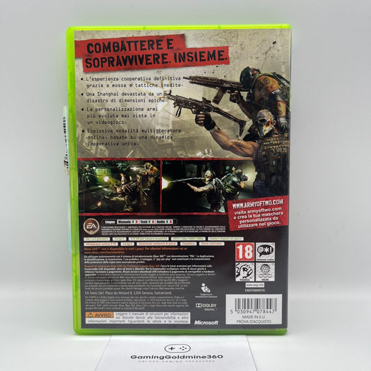 Army of Two 40° Giorno Xbox 360 Italiano Completo con Manuale PAL EA Microsoft