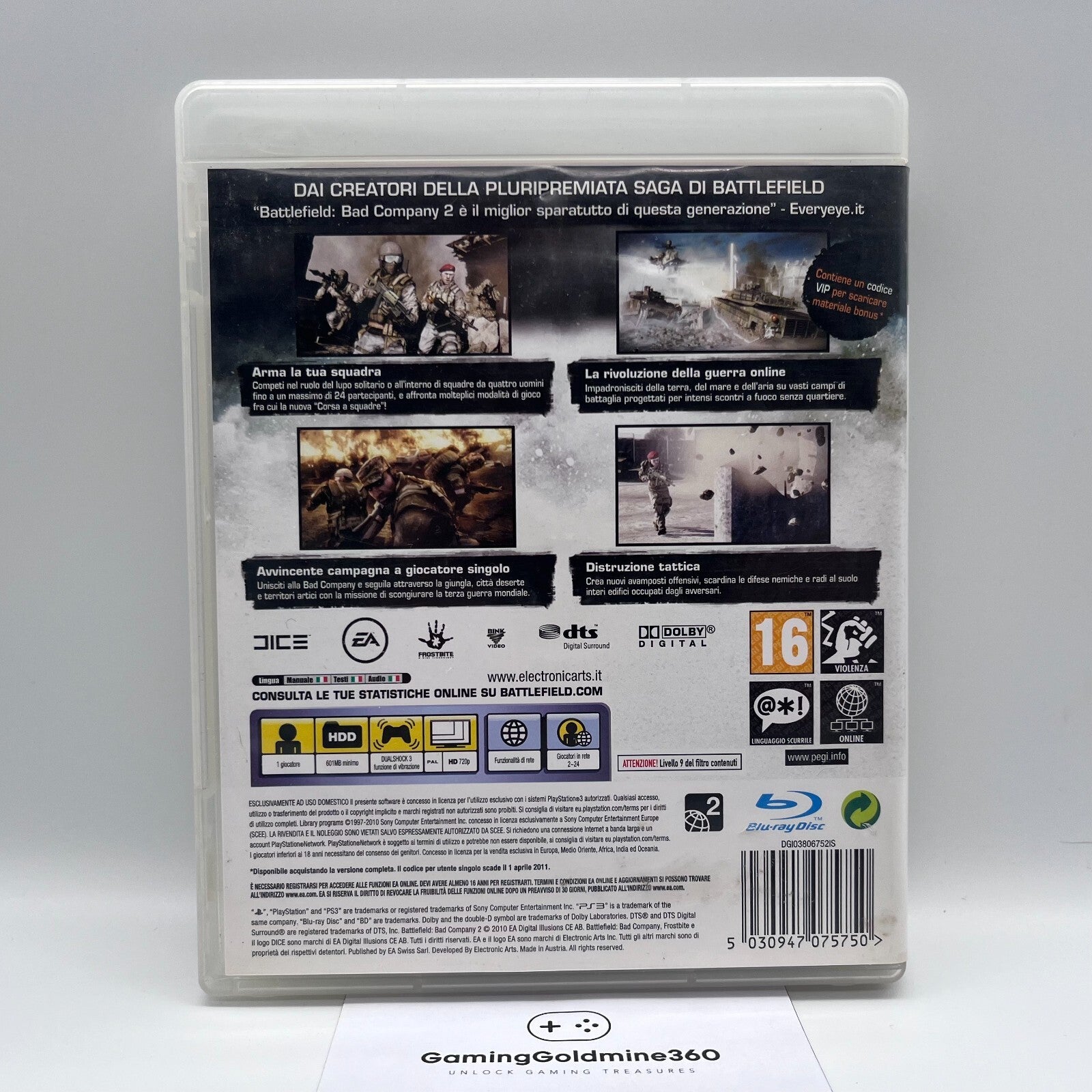 BATTLEFIELD Collection PS3 Italiano Completi PAL EA Sony PlayStation 3 OTTIMI