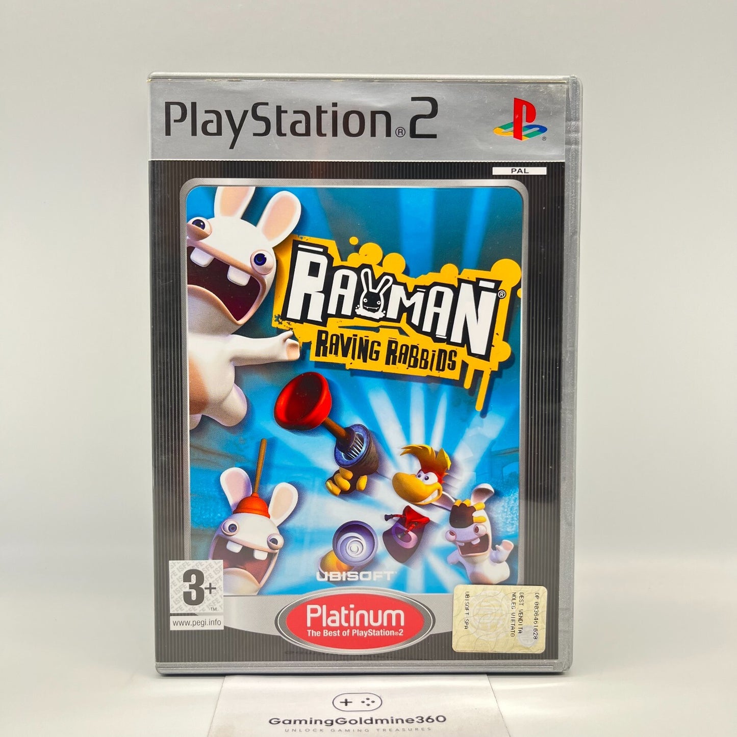 Rayman Raving Rabbids PS2 Italiano Completo Sony PlayStation 2 PAL OTTIMO