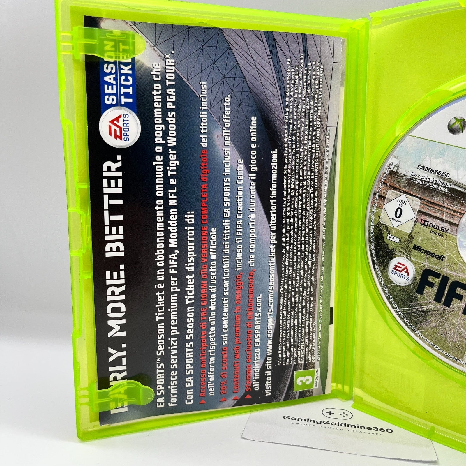 FIFA 12 Xbox 360 Italiano Completo con Manuale PAL EA Sports Microsoft Calcio