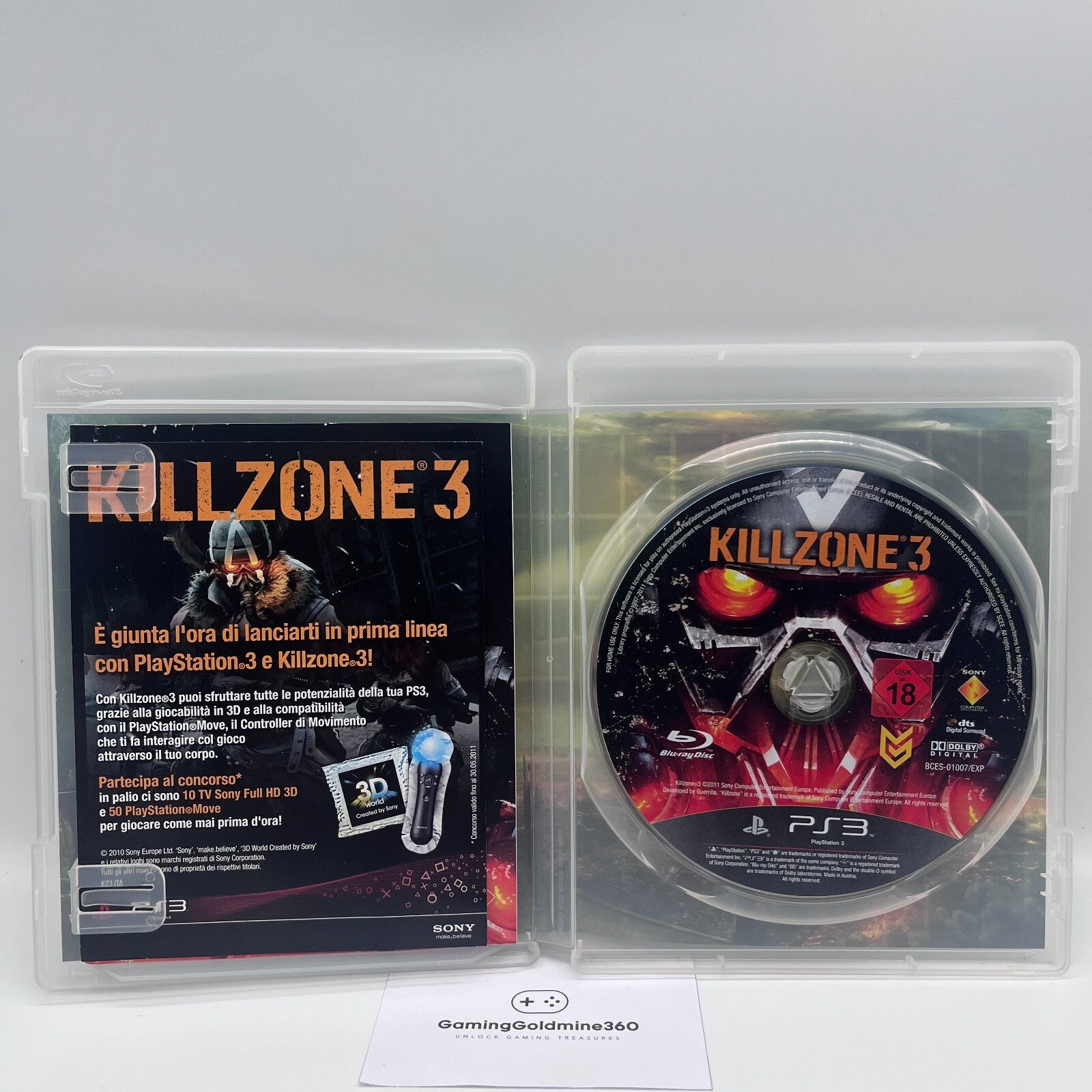 KillZone 3 PS3 Italiano Completo con Manuale PAL Sony PlayStation 3 OTTIME CONDI