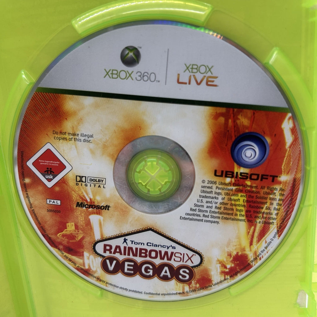 Tom Clancy's Rainbow Six Vegas 1 + 2 Lotto 2 Giochi Xbox 360 PAL Ubisoft FPS