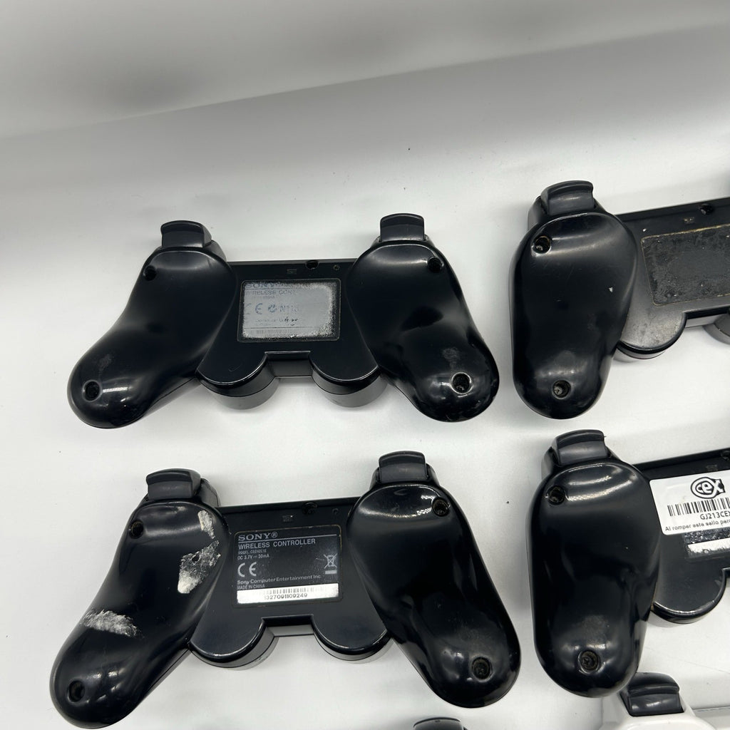 Lotto 9 Controller PS3 Sony DualShock 3 Sixaxis PER RICAMBI Non Funzionanti