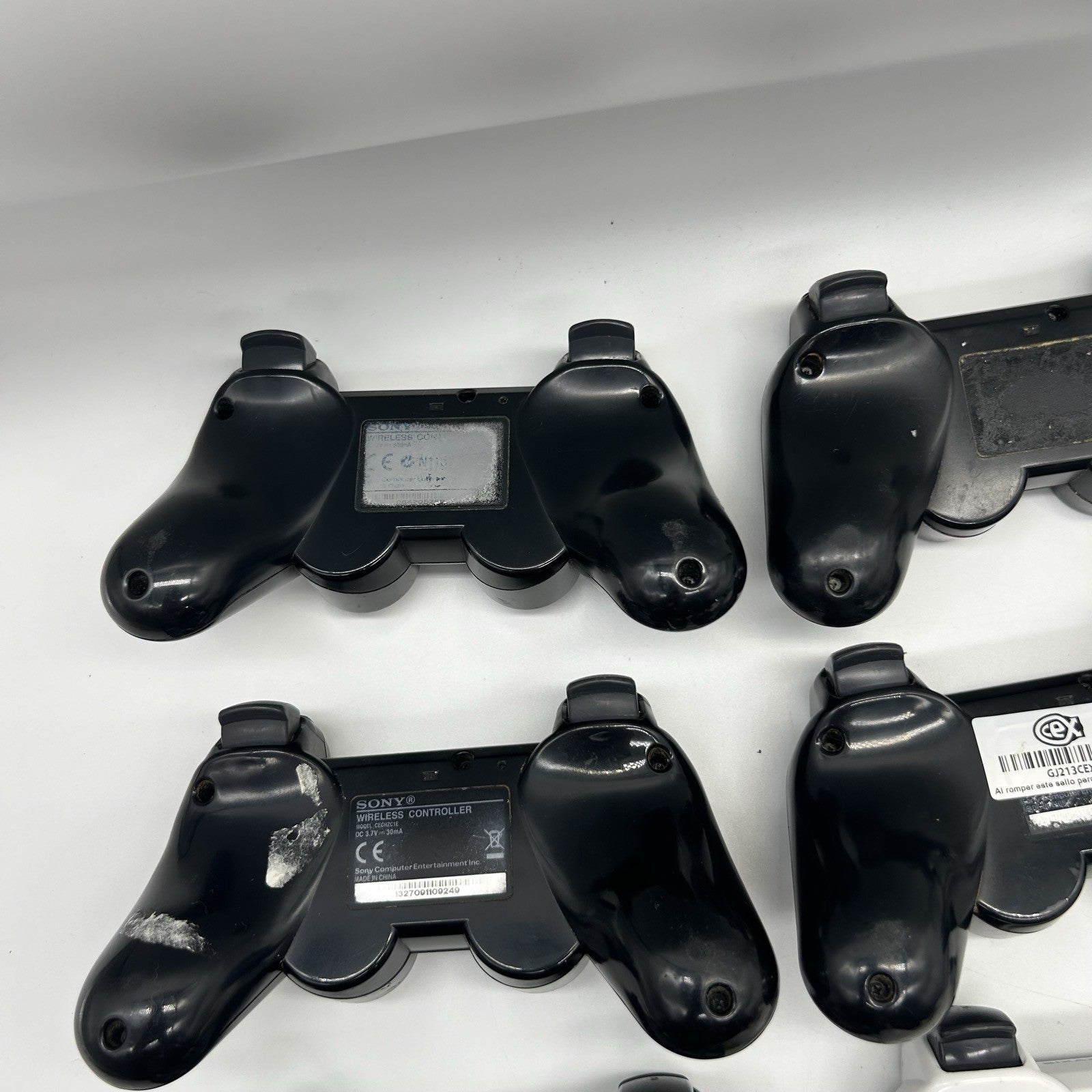 Lotto 9 Controller PS3 Sony DualShock 3 Sixaxis PER RICAMBI Non Funzionanti