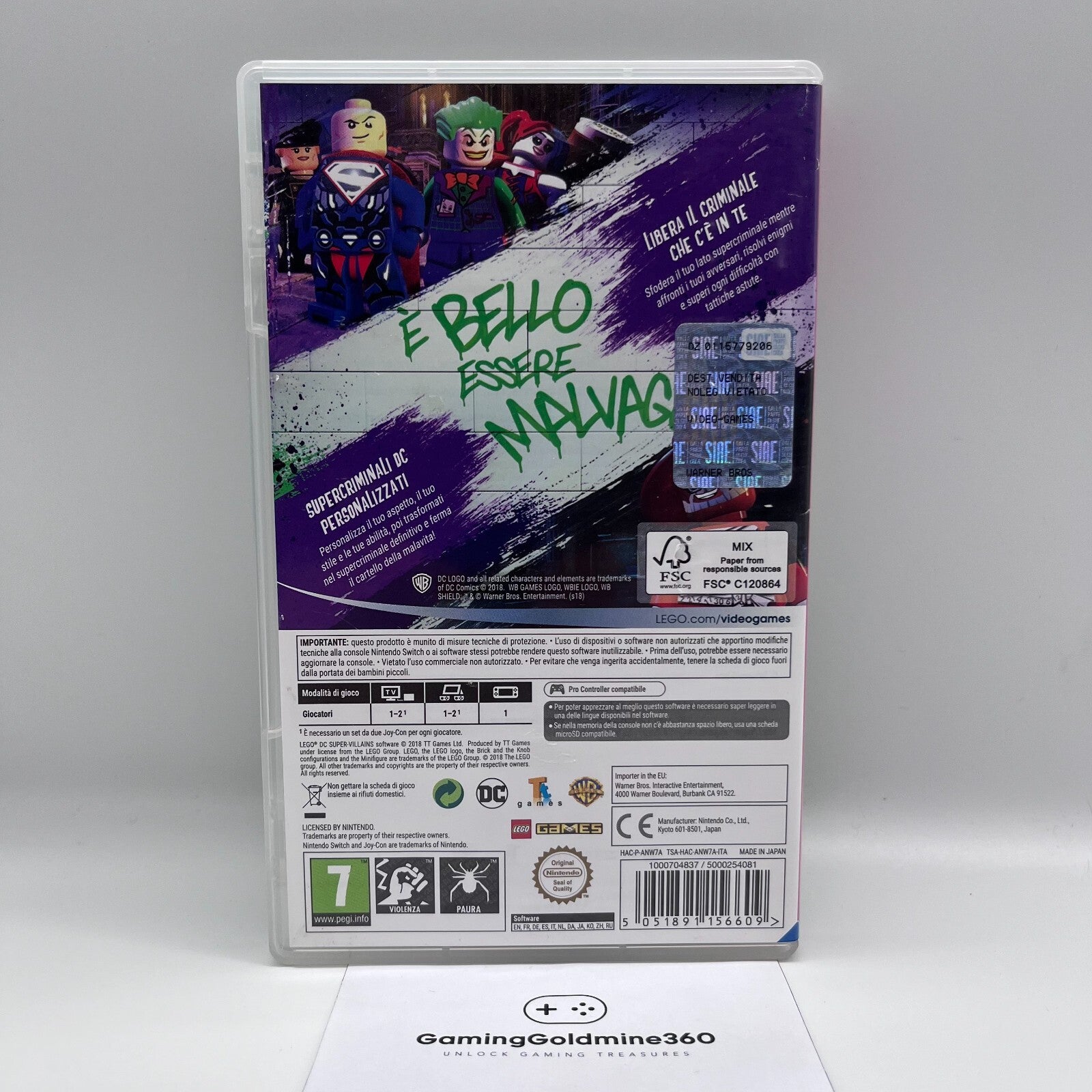 Lego DC Super Villains Nintendo Switch Italiano Warner Bros. COME NUOVO